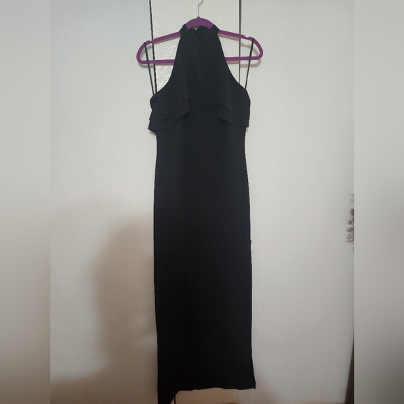 Black halter dress, only wore twice - Picture 3 of 3